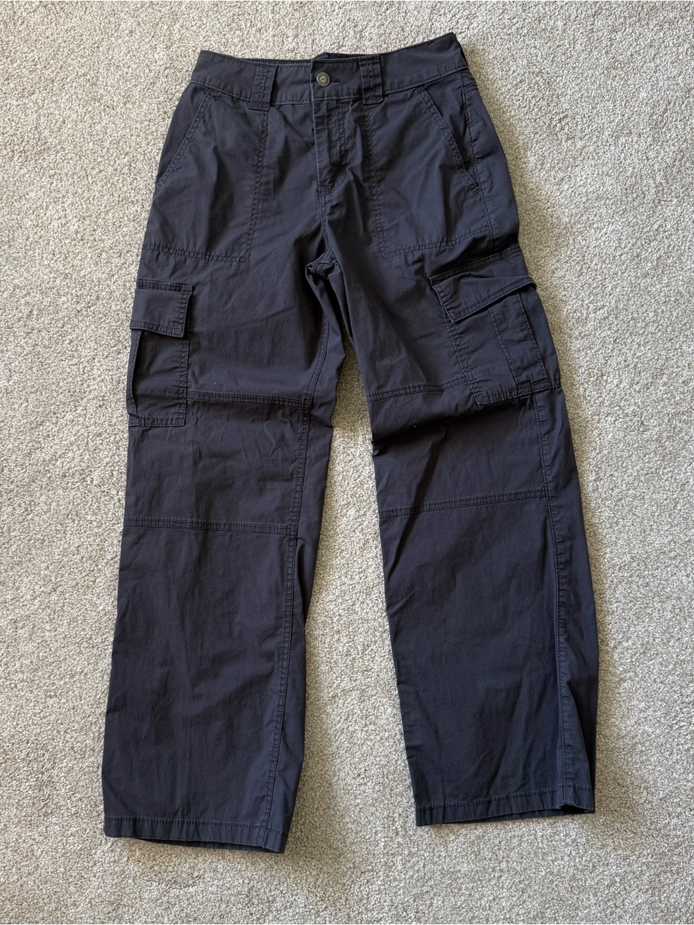 Hollister Cargo Pants Womens 0 R W25 R High Rise Baggy Y2K Streetwear Utility
